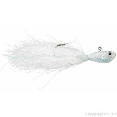 SPRO Fishing Bucktail Jig, White, 1 Pack 554187984